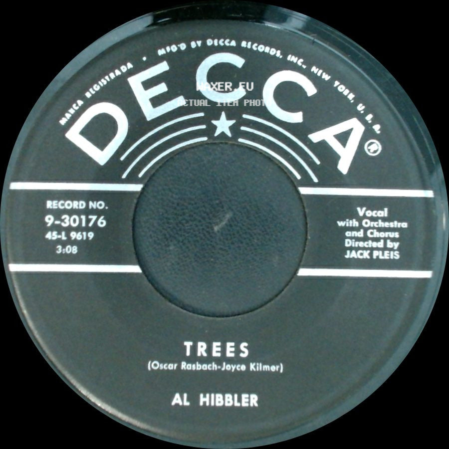 Al Hibbler - The Town Crier / Trees side B