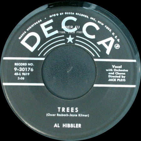 Al Hibbler - The Town Crier / Trees side B