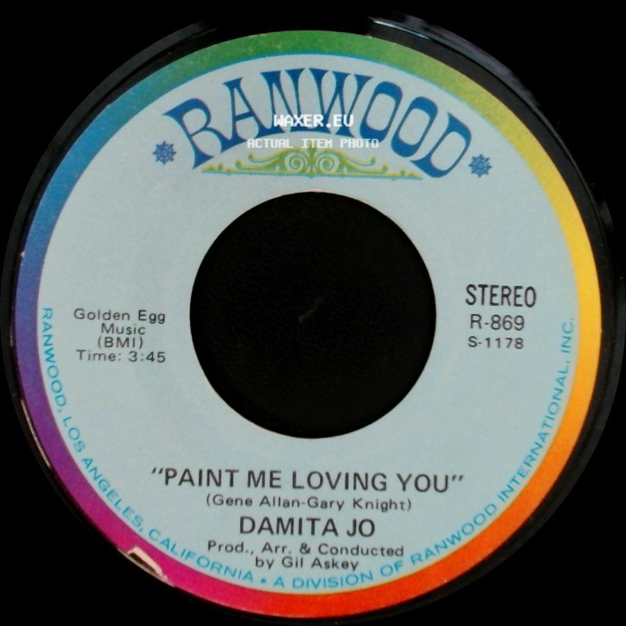 Damita Jo - Paint Me Loving You / Tomorrow Is The First Day Of The Rest Of My Life side A