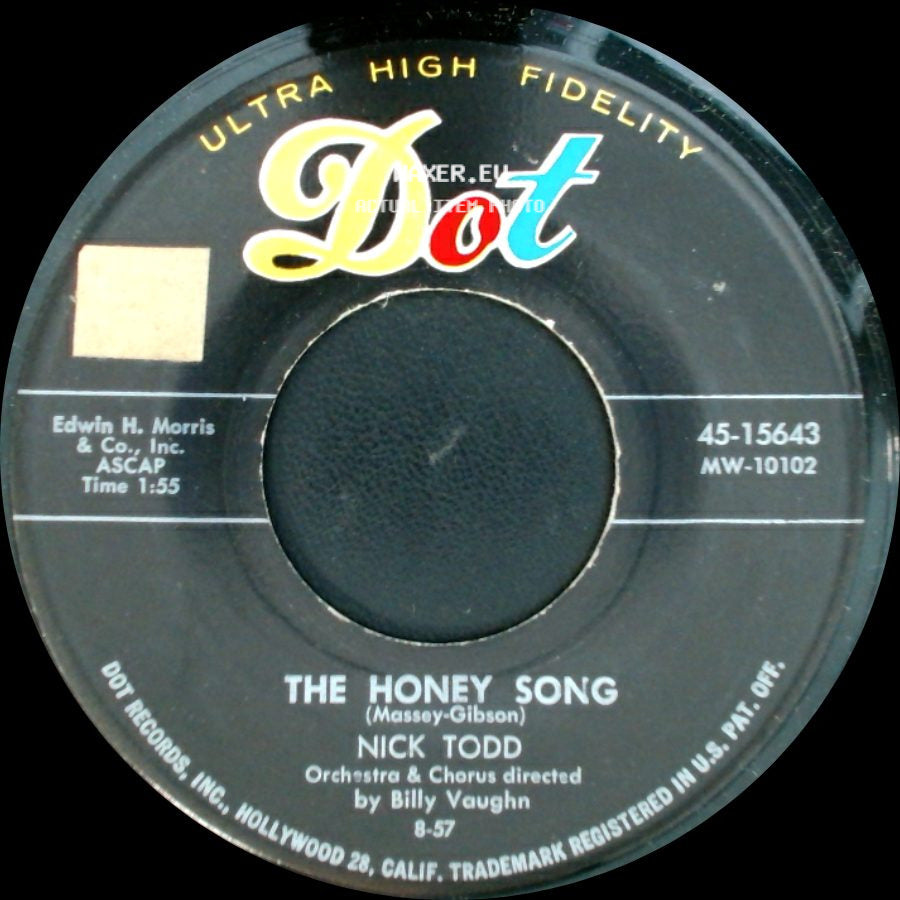 Nick Todd - The Honey Song / Plaything side A