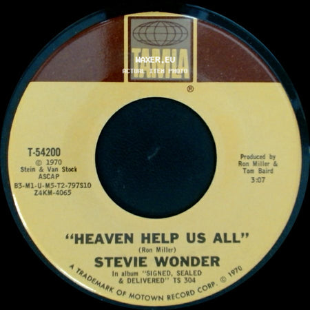 Stevie Wonder - Heaven Help Us All / I Gotta Have A Song side A