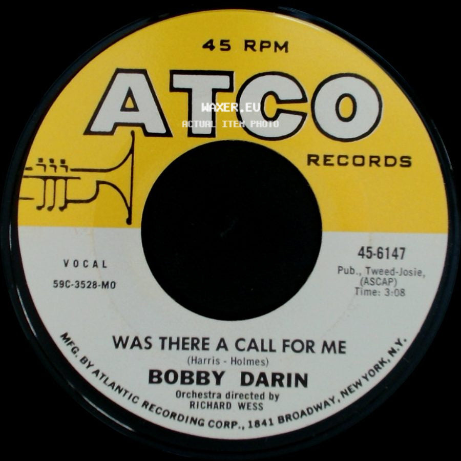 Bobby Darin - Was There A Call For Me / Mack The Knife side A