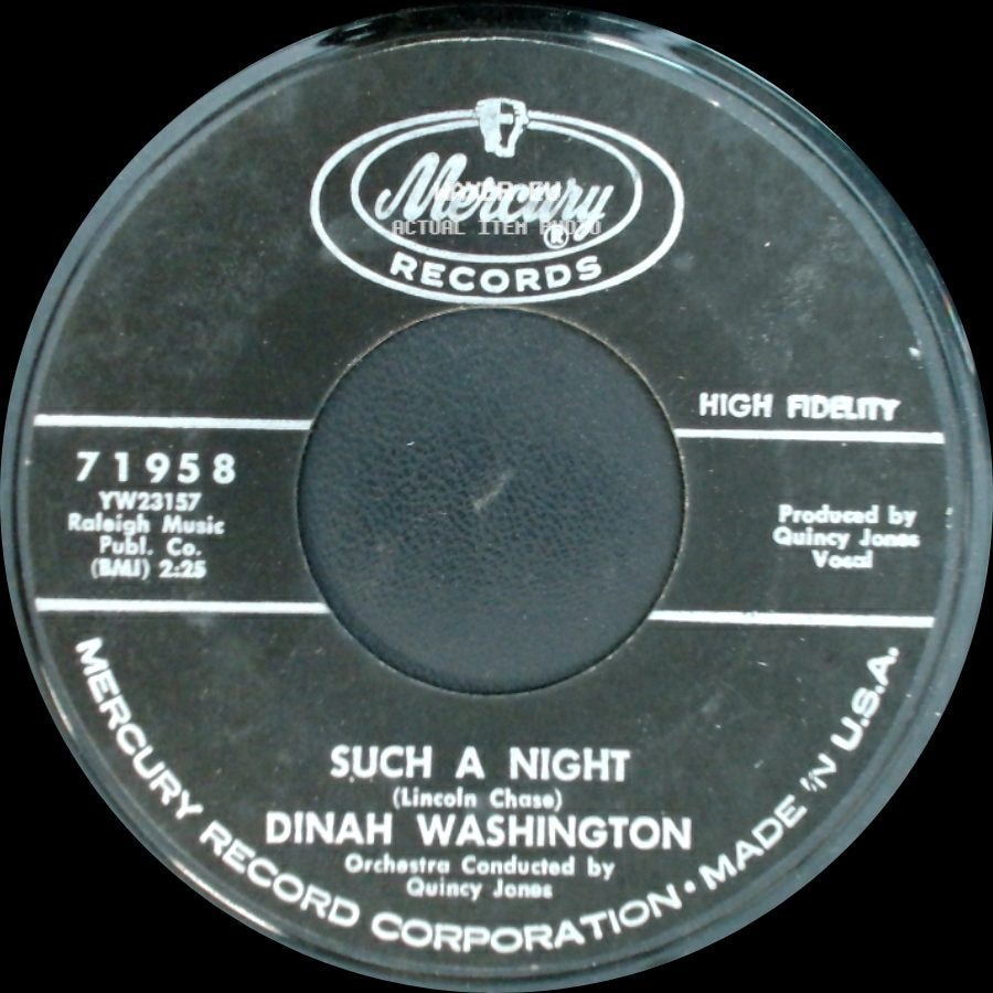Dinah Washington - Such A Night / Dream side A