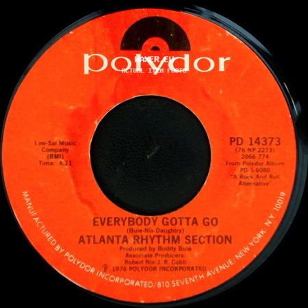 Atlanta Rhythm Section - So In To You / Everybody Gotta Go side B