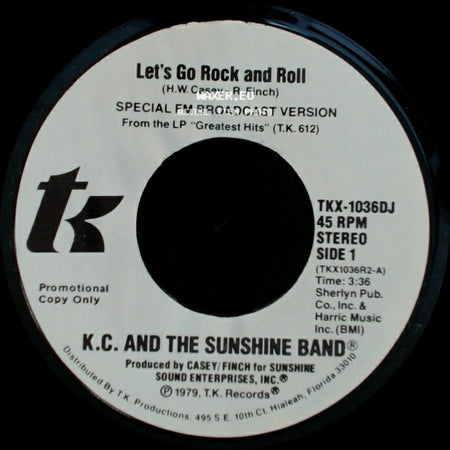 K.C. And The Sunshine Band - Let's Go Rock And Roll / Let's Go Rock And Roll side A
