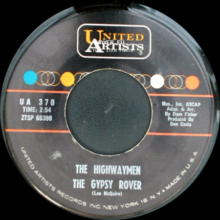 The Highwaymen - Cotton Fields / The Gypsy Rover side B