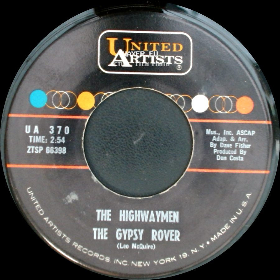 The Highwaymen - Cotton Fields / The Gypsy Rover side B