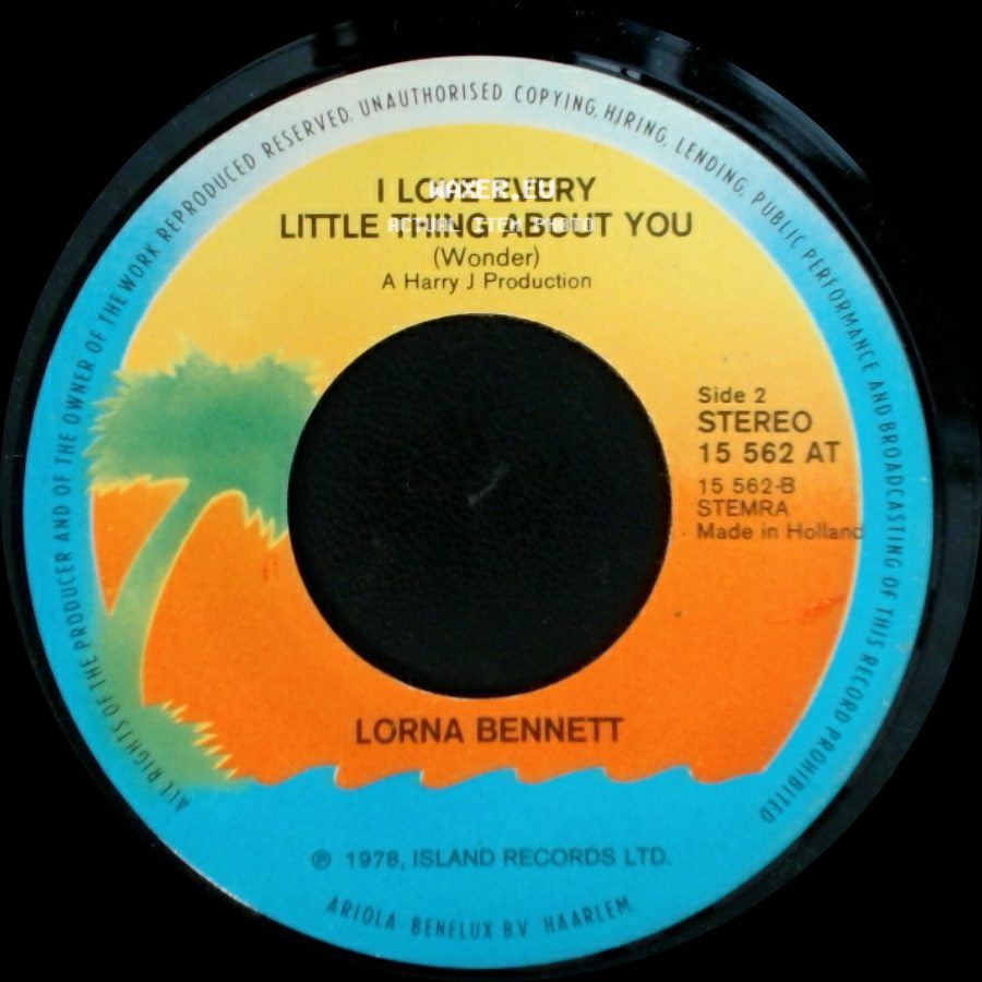 Lorna Bennett - Breakfast In Bed / I Love Every Little Thing About You side B