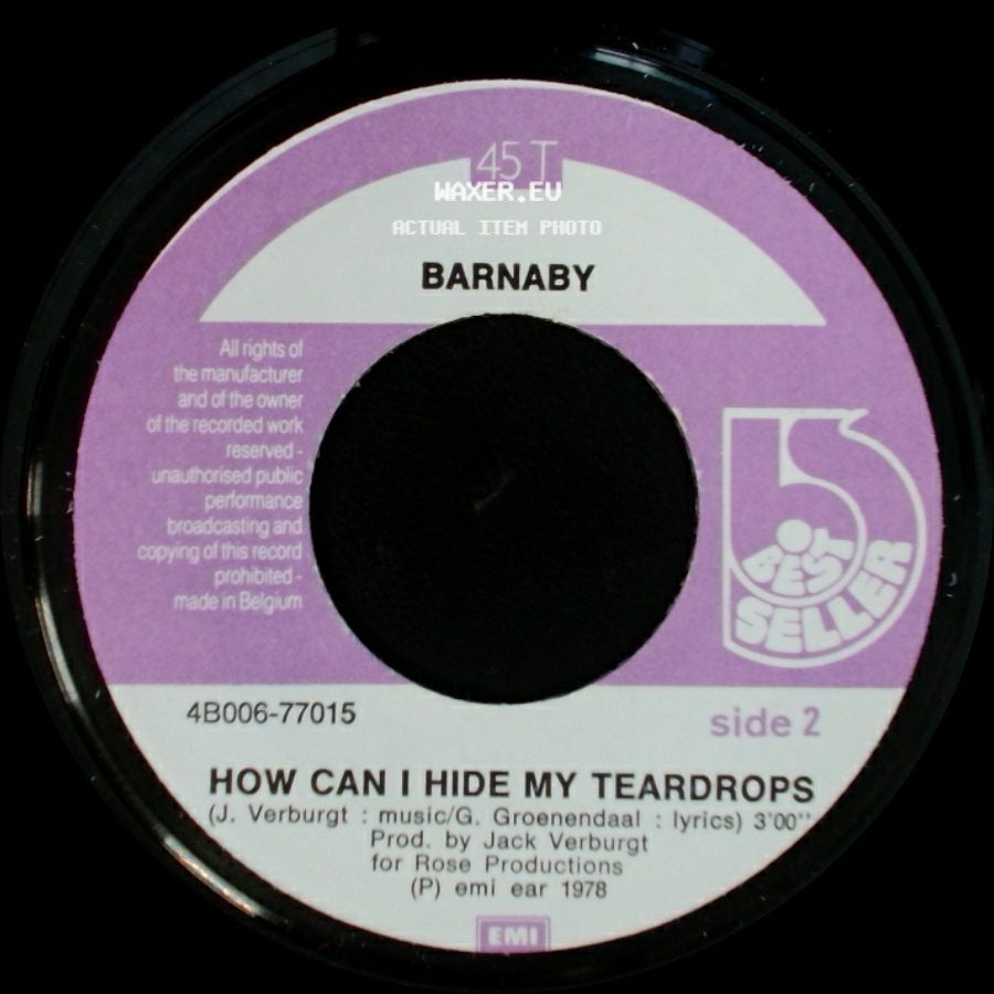 Barnaby - Do It / How Can I Hide My Teardrops side B