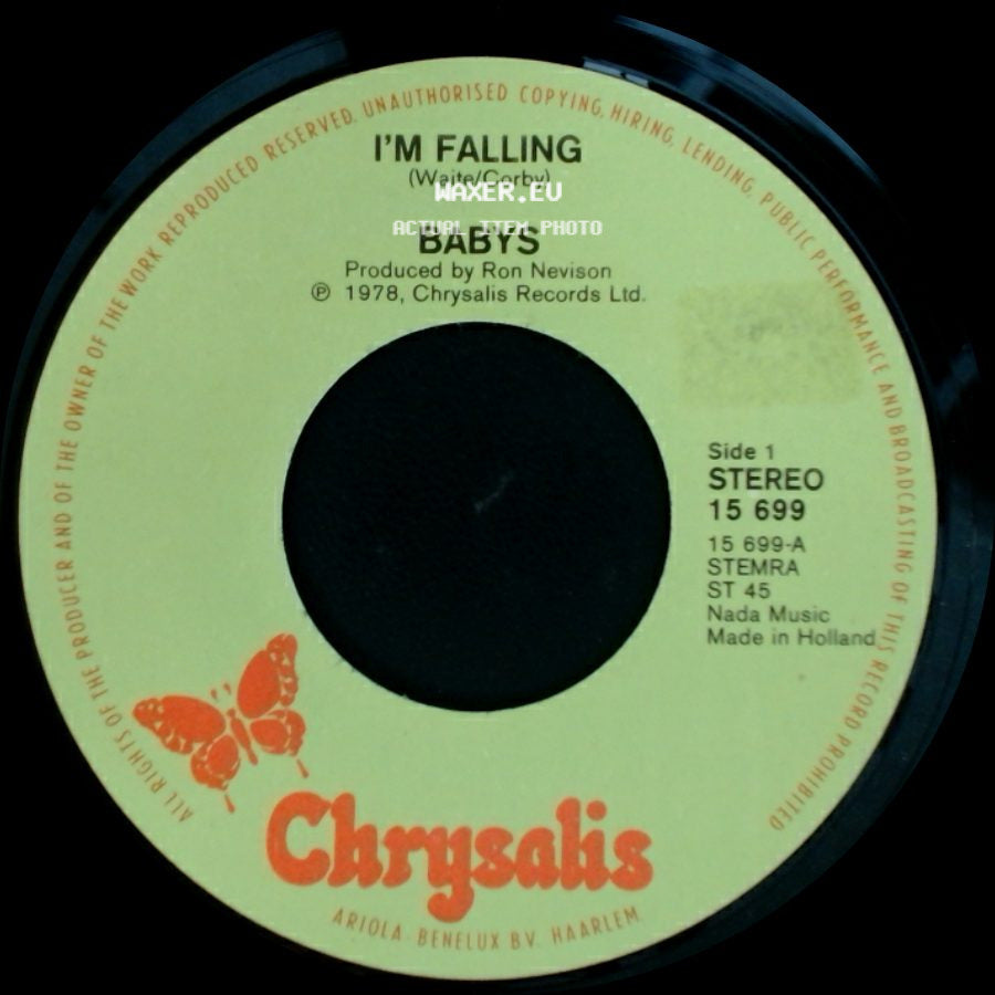 Babys - I'm Falling / I Believe In Love side A