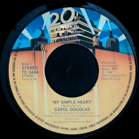Carol Douglas - My Simple Heart / Slip Into Something Comfortable side A