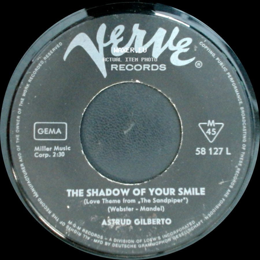 Astrud Gilberto - Take Me To Aruanda / The Shadow Of Your Smile side B