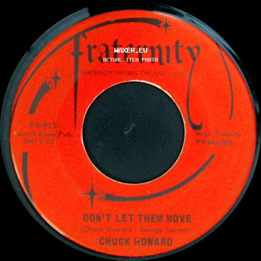 Chuck Howard - A Thing Called Sadness / Don't Let Them Move side B