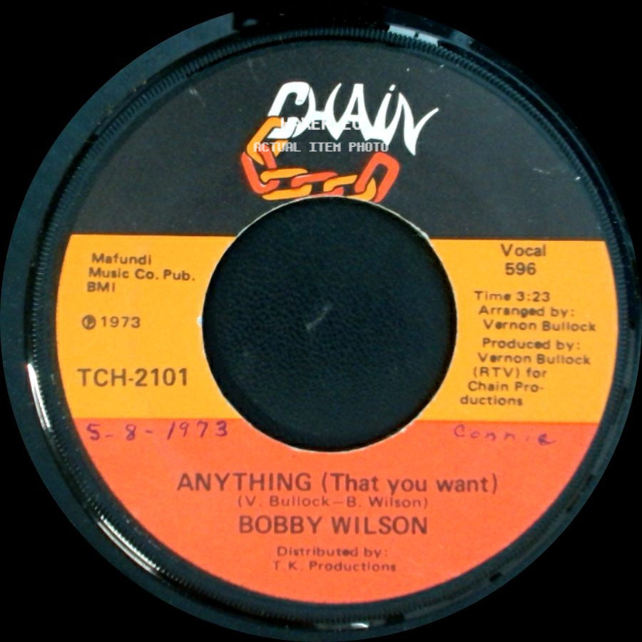 Bobby Wilson - Here Is Where The Love Is / Anything (That You Want) side B