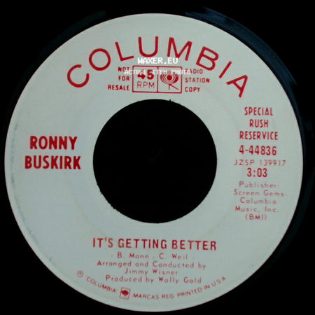 Ronny Buskirk - It's Getting Better / It's Getting Better side B