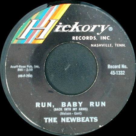 The Newbeats - Mean Woolly Willie / Run, Baby Run (Back Into My Arms) side B