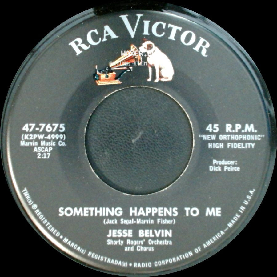 Jesse Belvin - Something Happens To Me / The Door Is Always Open side A
