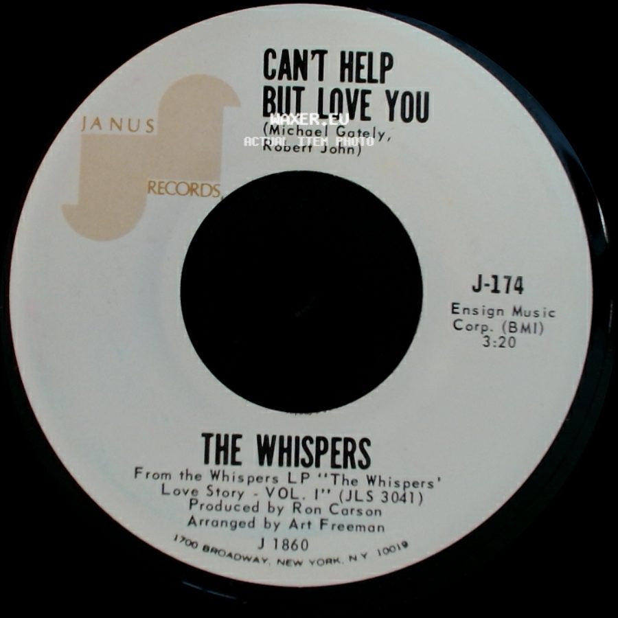 The Whispers - Can't Help But Love You / A Hopeless Situation side A