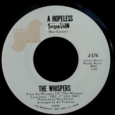 The Whispers - Can't Help But Love You / A Hopeless Situation side B