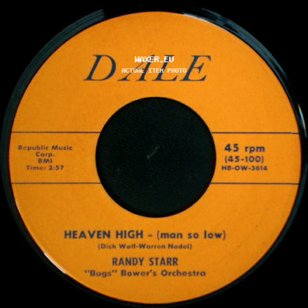 Randy Starr - Heaven High - (Man So Low) / After School side A