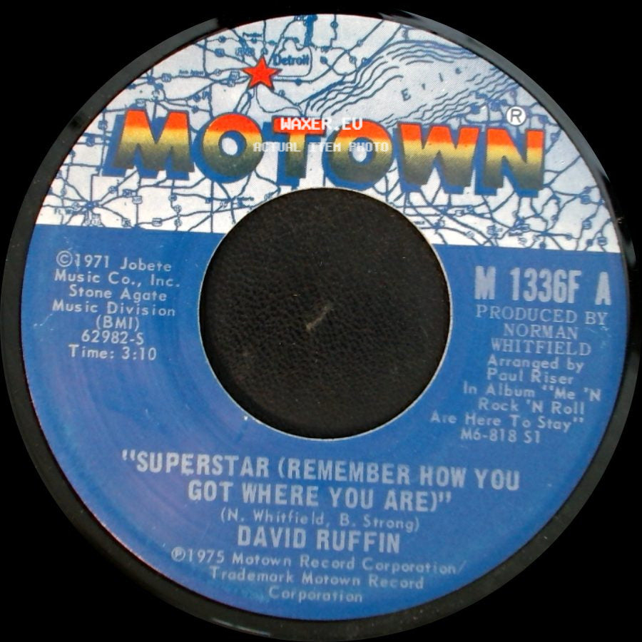 David Ruffin - No Matter Where / Superstar (Remember How You Got Where You Are) side B