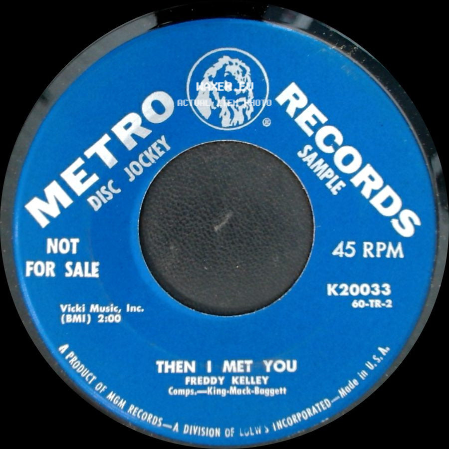 Freddy Kelley - Do They Know / Then I Met You side B