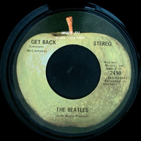 The Beatles With Billy Preston - Get Back / Don't Let Me Down side A