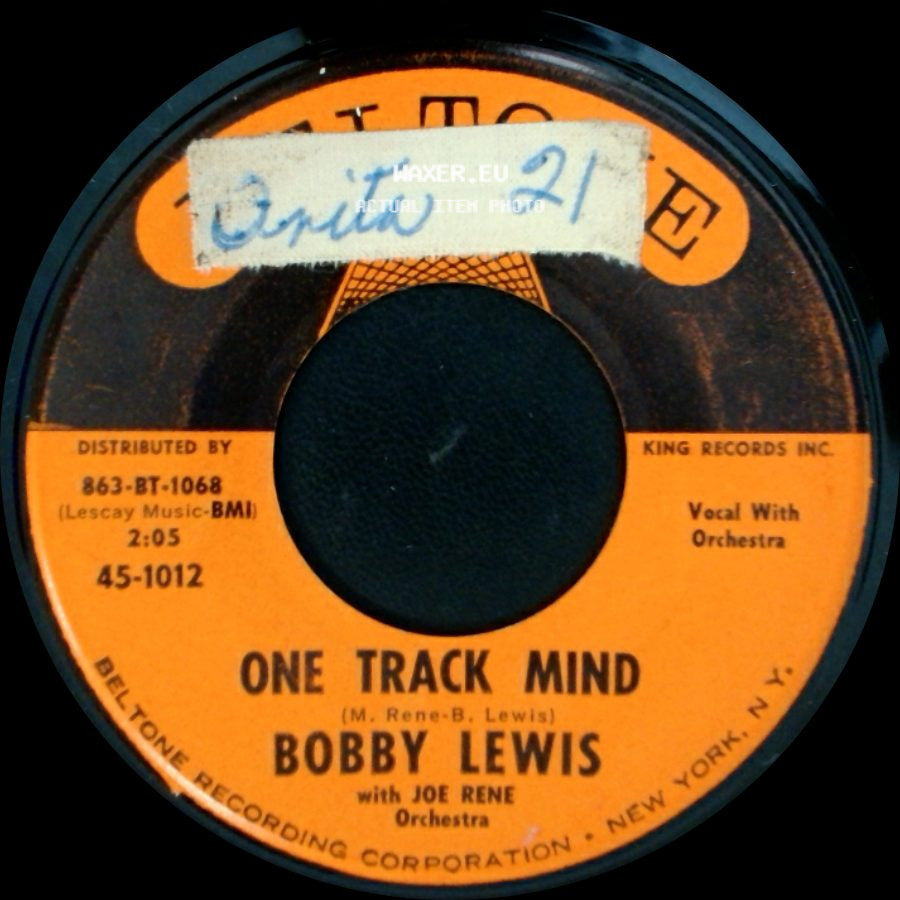 Bobby Lewis With Joe Rene Orchestra / Bobby Lewis - Are You Ready / One Track Mind side B