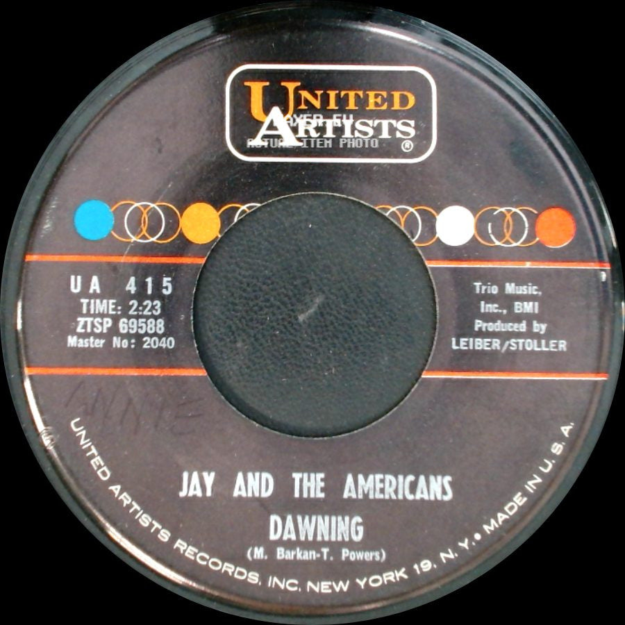 Jay And The Americans - Dawning / She Cried side A