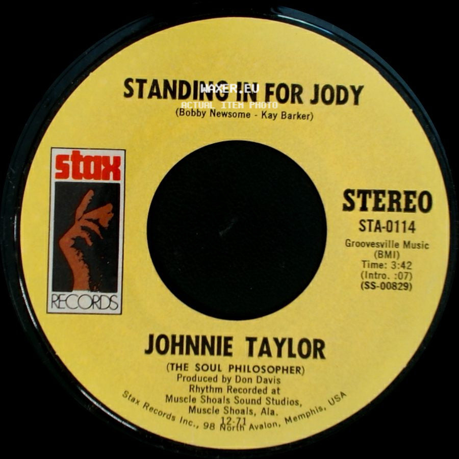 Johnnie Taylor - Shackin' Up / Standing In For Jody side B