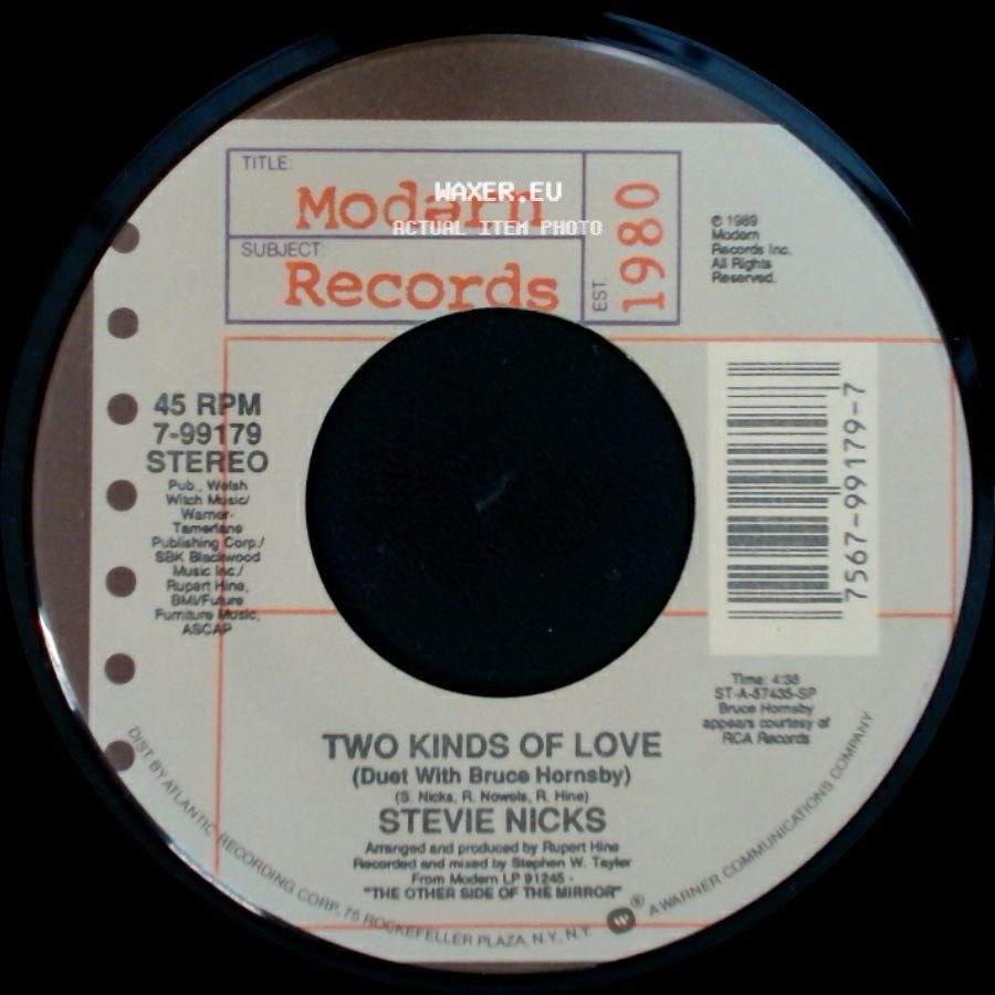 Stevie Nicks - Two Kinds Of Love (Duet With Bruce Hornsby) / Real Tears side A