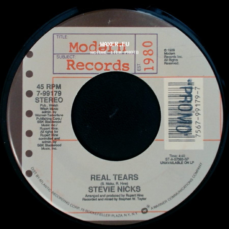 Stevie Nicks - Two Kinds Of Love (Duet With Bruce Hornsby) / Real Tears side B