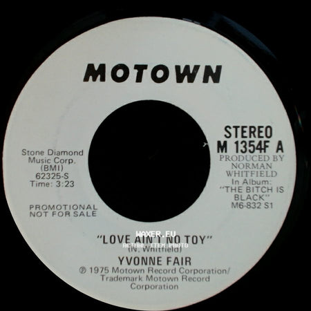 Yvonne Fair - Love Ain't No Toy / Love Ain't No Toy side B