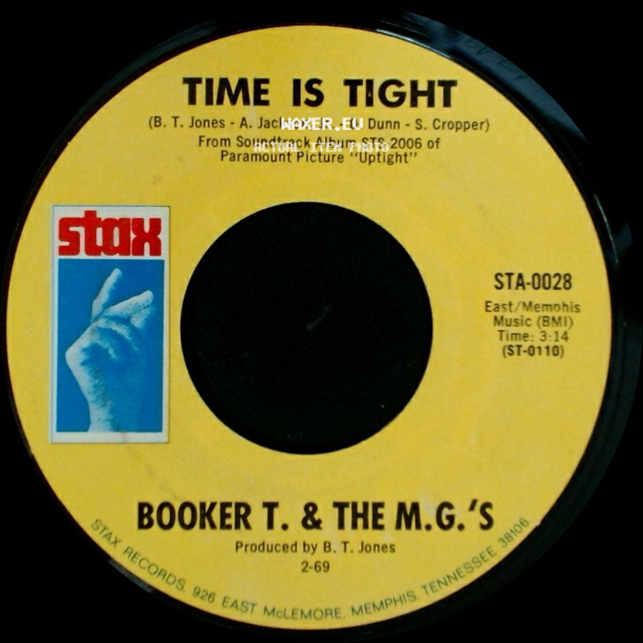 Booker T. & The M.G.'s - Time Is Tight / Johnny, I Love You side A