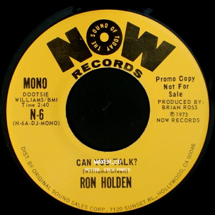 Ron Holden - Can You Talk? / Can You Talk? side A