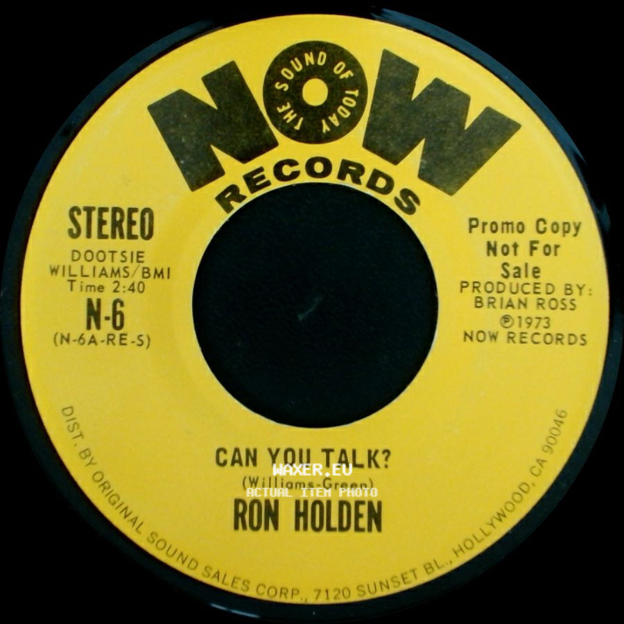 Ron Holden - Can You Talk? / Can You Talk? side B
