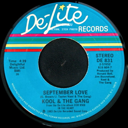 Kool & The Gang - September Love / Straight Ahead side A
