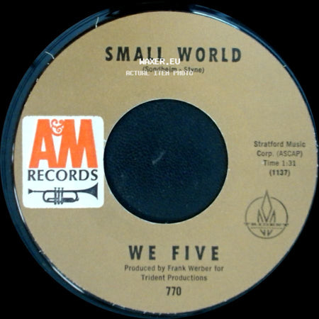 We Five - You Were On My Mind / Small World side B