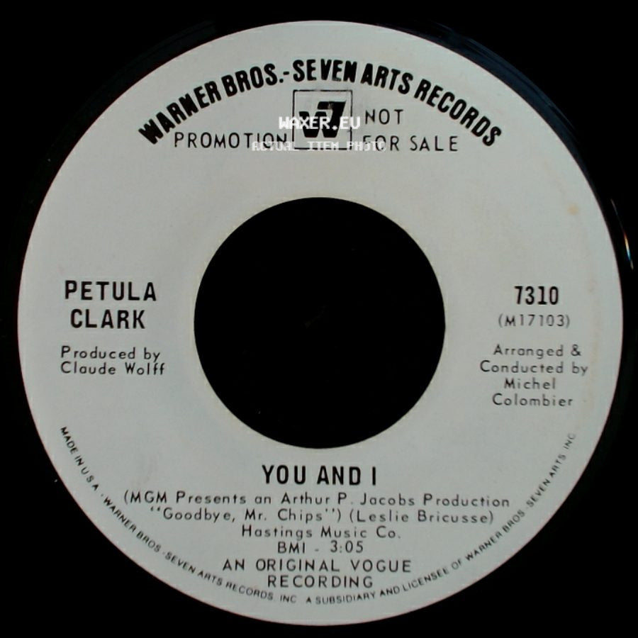 Petula Clark - You And I / Look At Mine side A