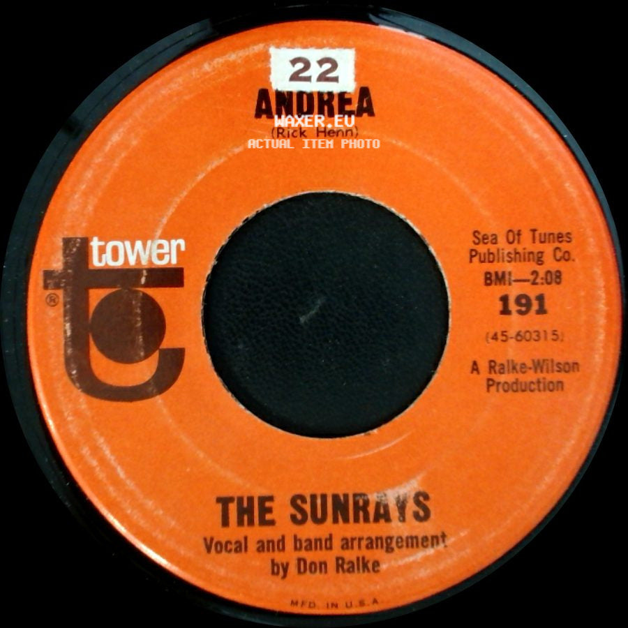 The Sunrays - You Don't Phase Me / Andrea side B