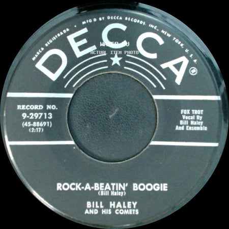Bill Haley And His Comets - Burn That Candle / Rock-A-Beatin' Boogie side B