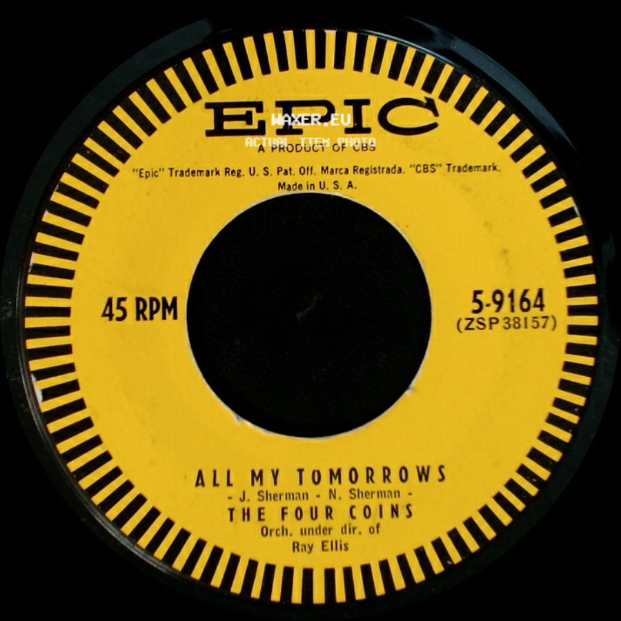 The Four Coins - Cherry Lips / All My Tomorrows side B