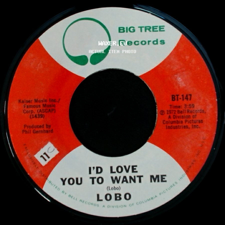 Lobo - Am I True To Myself / I'd Love You To Want Me side B