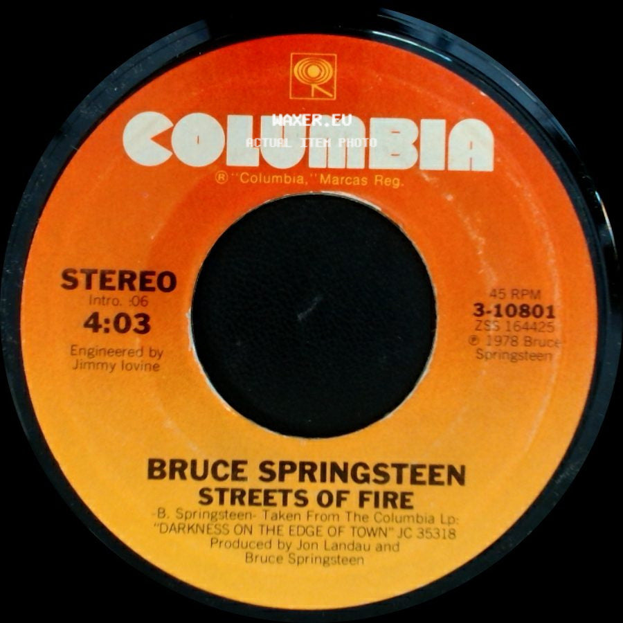 Bruce Springsteen - Streets Of Fire / Badlands side A