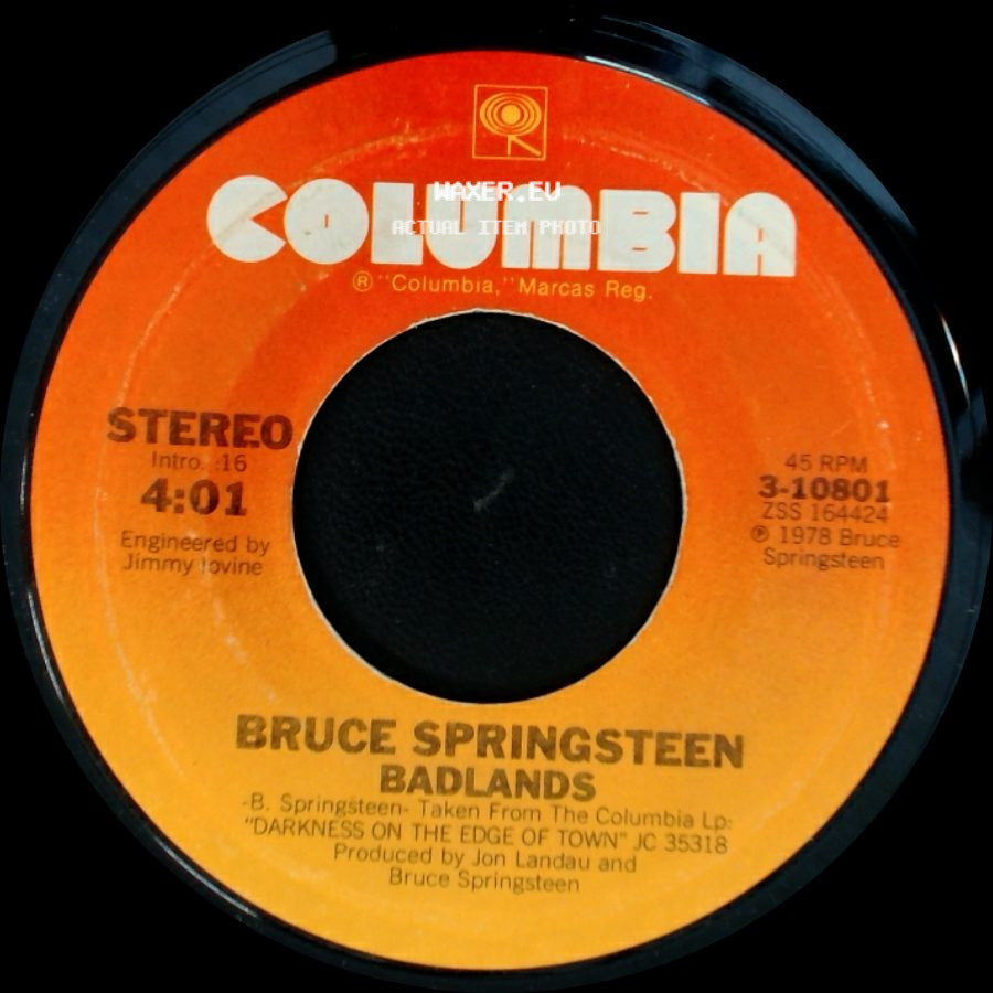 Bruce Springsteen - Streets Of Fire / Badlands side B