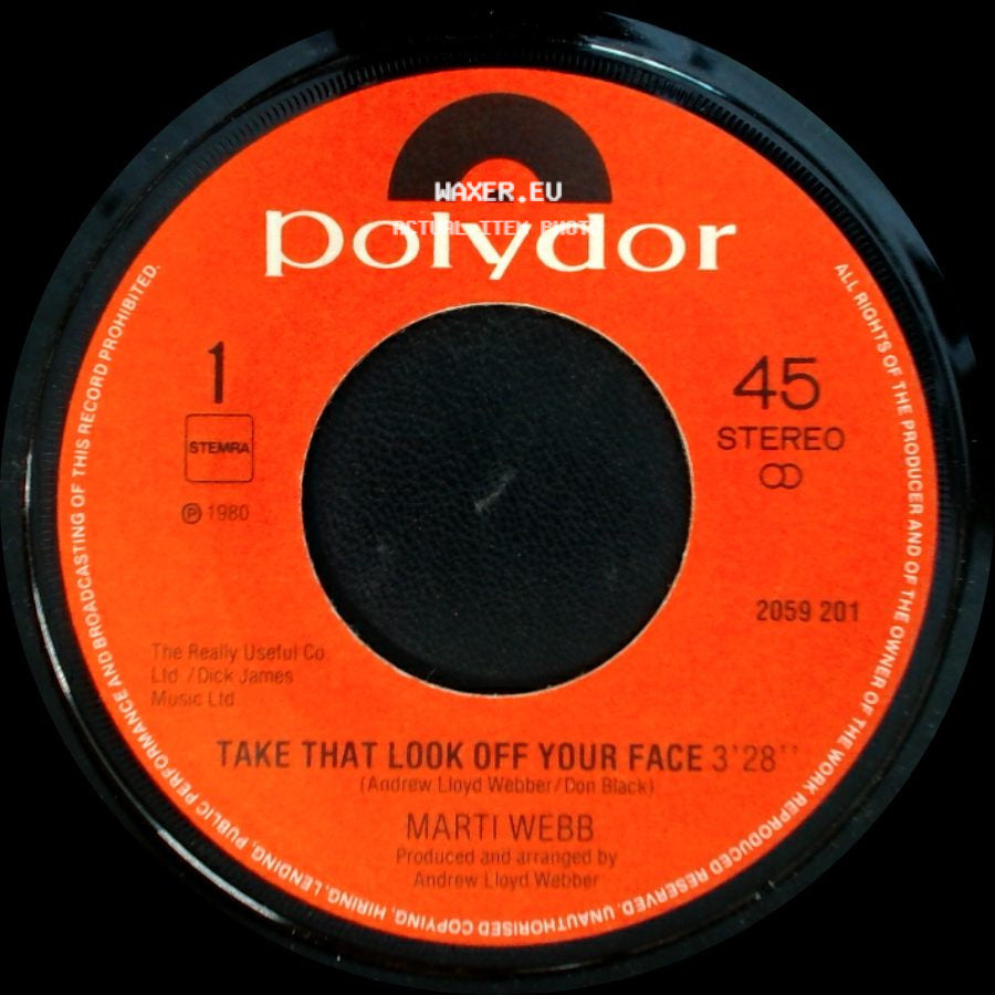 Marti Webb - Take That Look Off Your Face / Sheldon Bloom side A