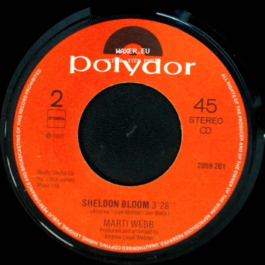 Marti Webb - Take That Look Off Your Face / Sheldon Bloom side B