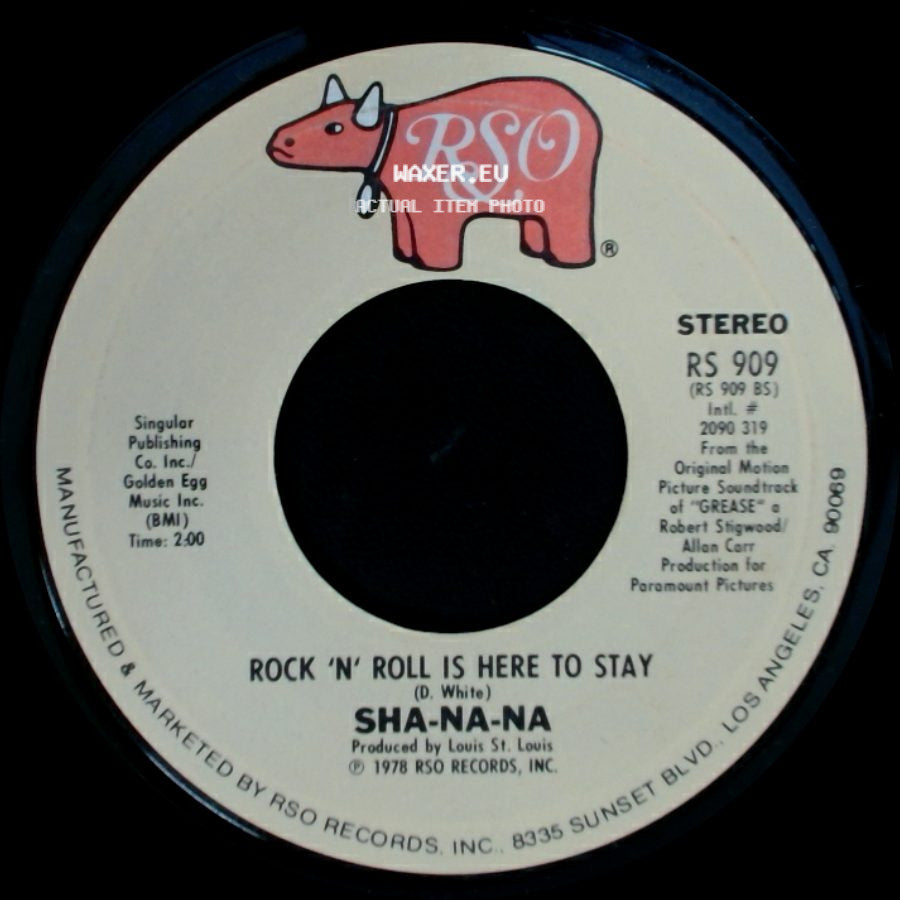 Sha-Na-Na / John Travolta - Rock 'n' Roll Is Here To Stay / Greased Lightnin' side A