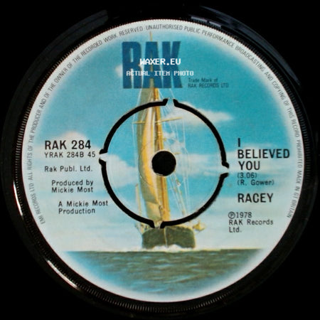 Racey - I Believed You / Lay Your Love On Me side A