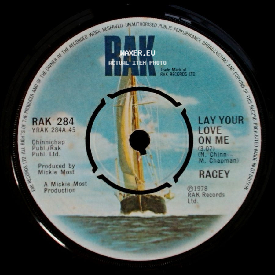 Racey - I Believed You / Lay Your Love On Me side B